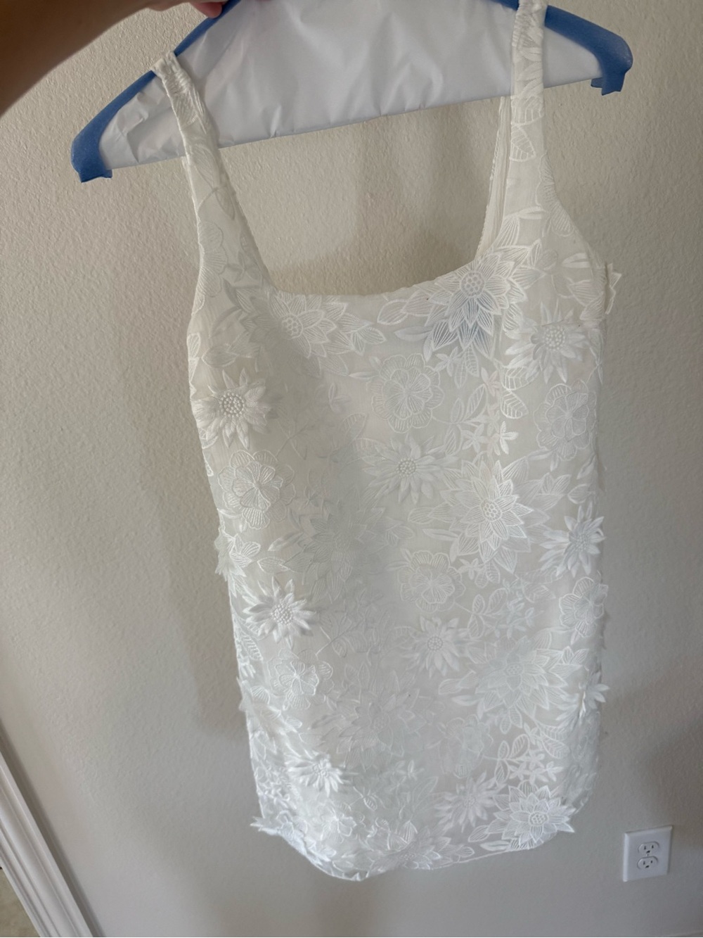 White Floral Zara Dress
